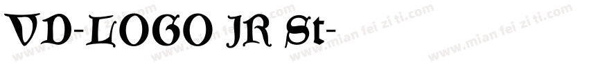 VD-LOGO JR St字体转换